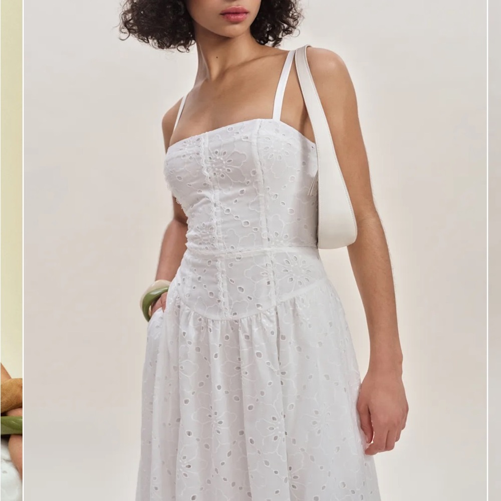 NWT REFORMATION Katarin Dress, White, size 2 - Picture 3 of 5